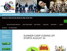 Tablet Screenshot of jffa.org